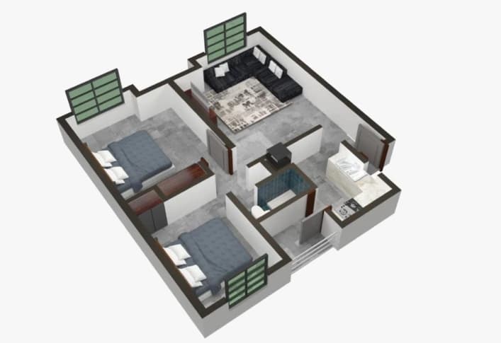 2 Bedrooms